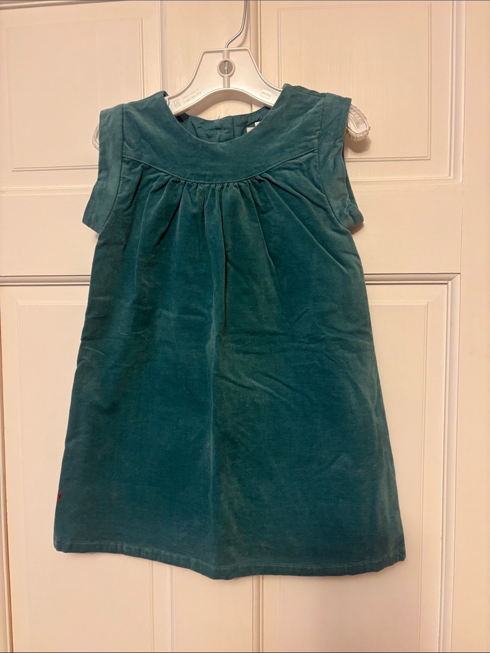 Gymboree Teal Velvet Sleeveless A‑Line Dress